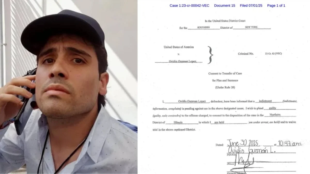 Ovidio «El Ratón» Guzmán se declarará culpable en Chicago; Nueva York desestima cargos