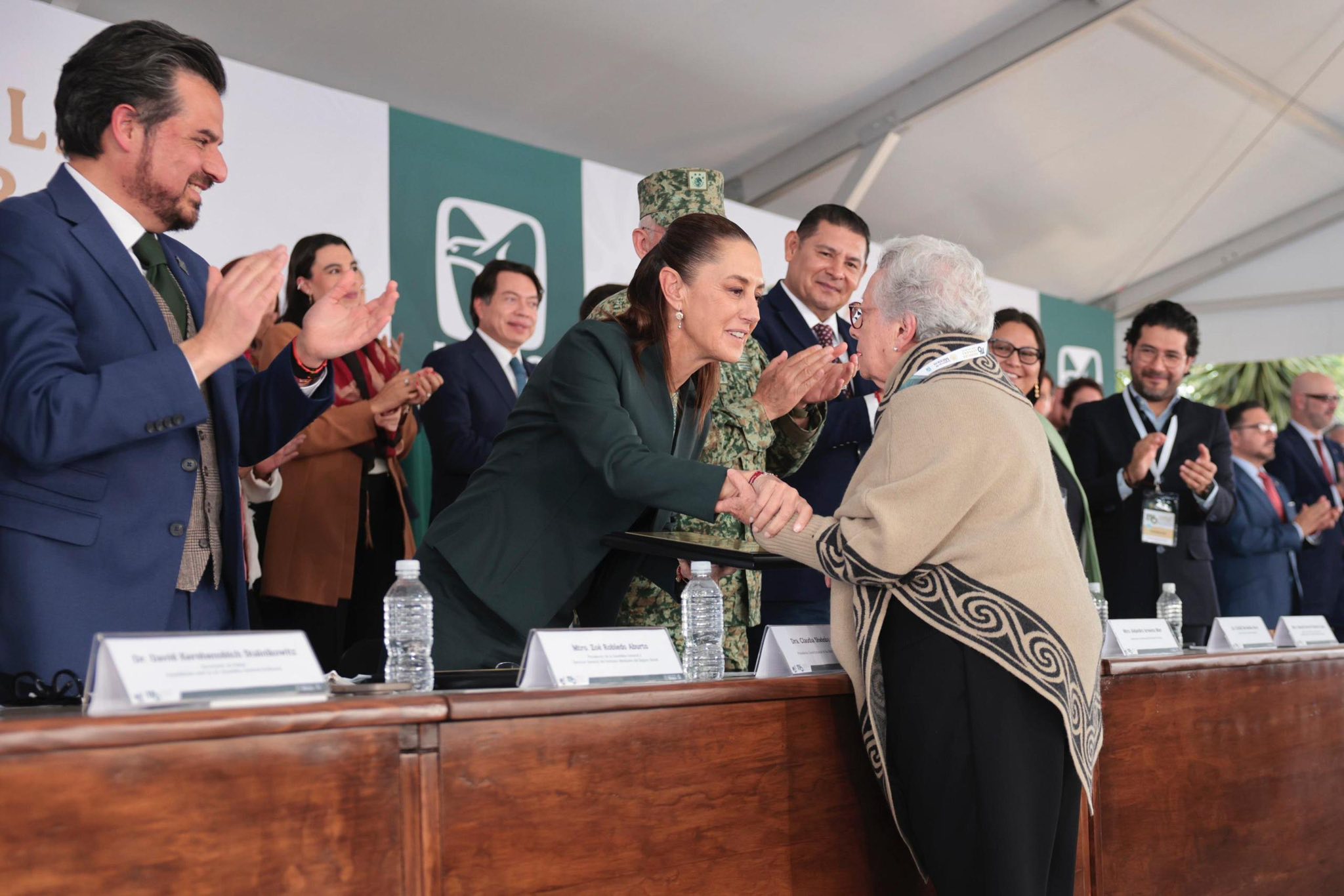 Claudia Sheinbaum encabeza 116 asamblea del IMSS en Puebla e inaugura nuevo hospital general regional no. 36