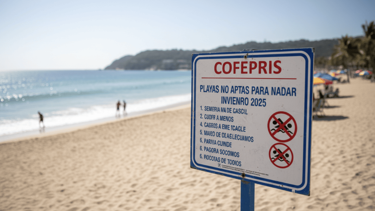 México advierte de seis playas donde no es seguro nadar