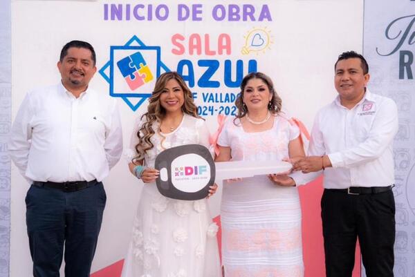 Yucatán fortalece la atención al autismo con la colocación de la primera piedra de la Sala Azul en Valladolid
