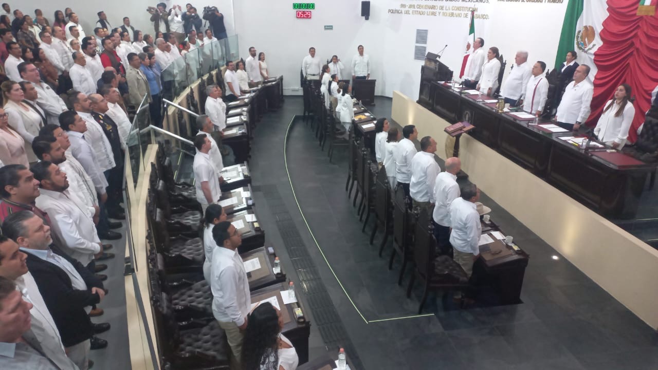 Congreso de Tabasco inicia segundo periodo legislativo