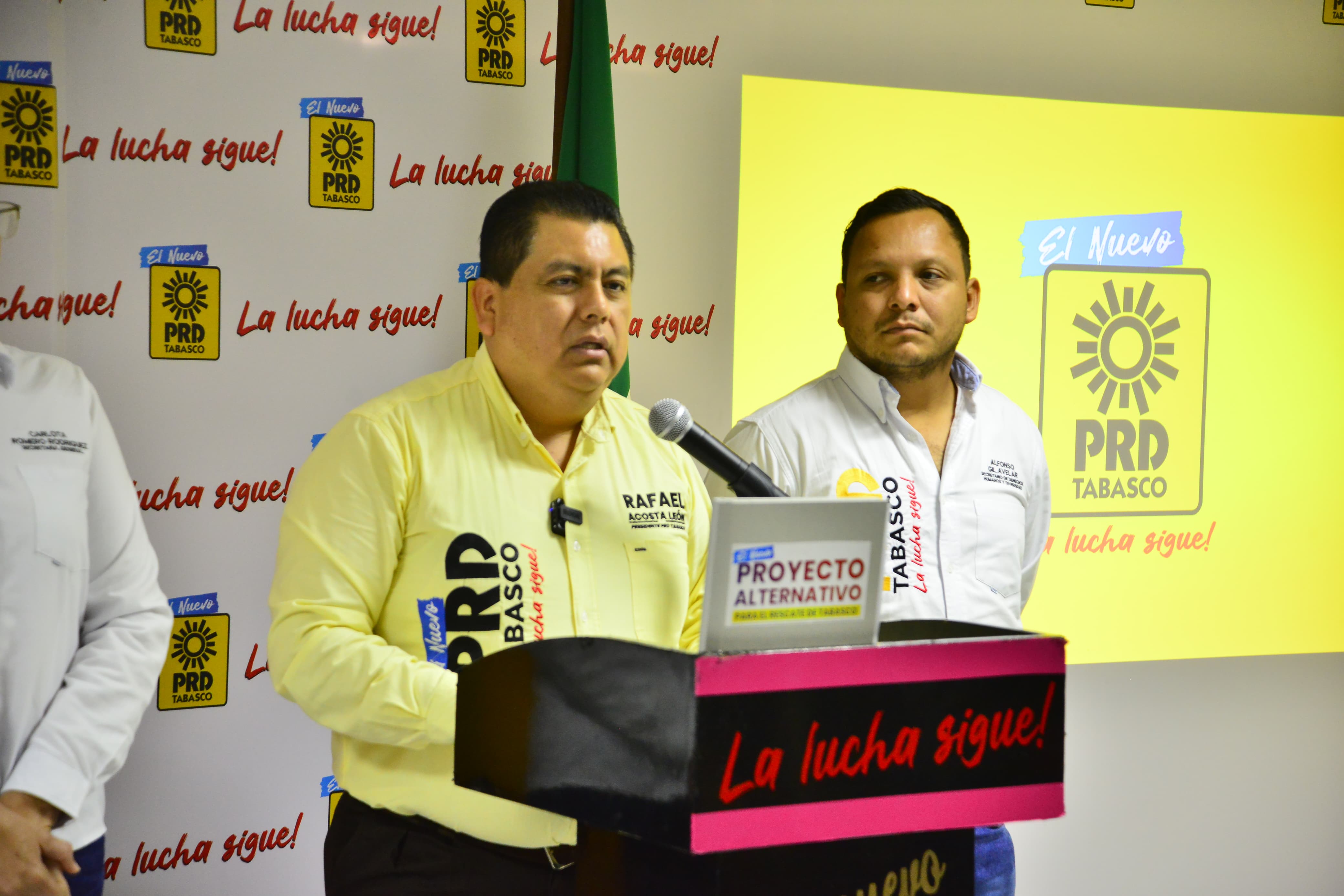 Alerta PRD Tabasco sobre «nuevos partidos satélites» al servicio del oficialismo
