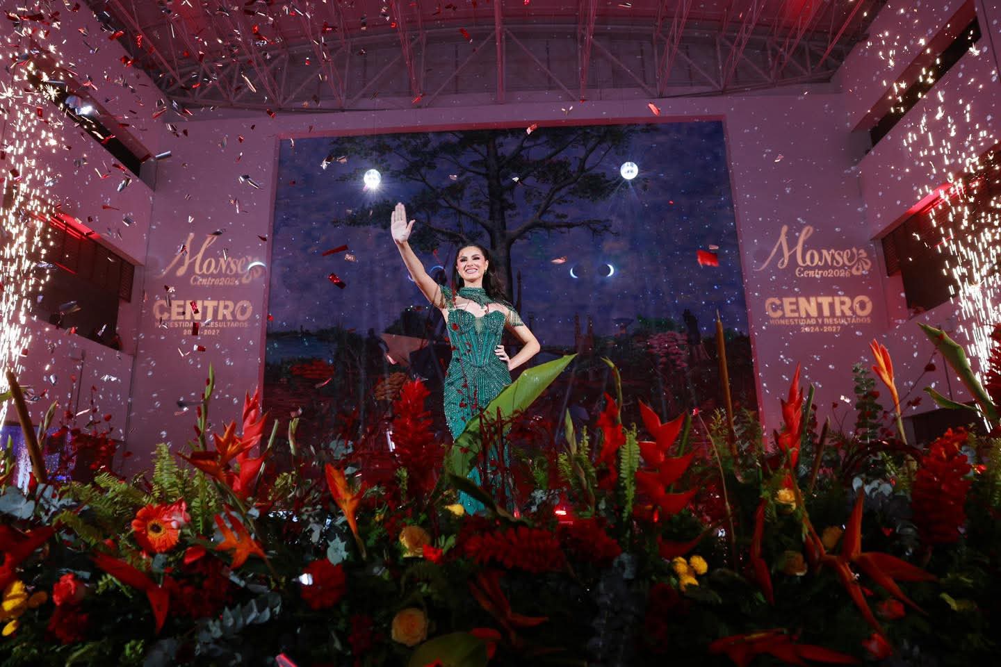 Monserrat Contreras Ponce, digna y orgullosa portavoz de Centro en la Feria Tabasco 2026