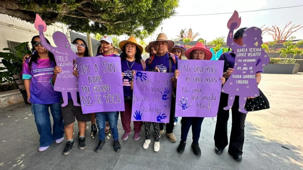 Exigen justicia por feminicidios en Chiapas