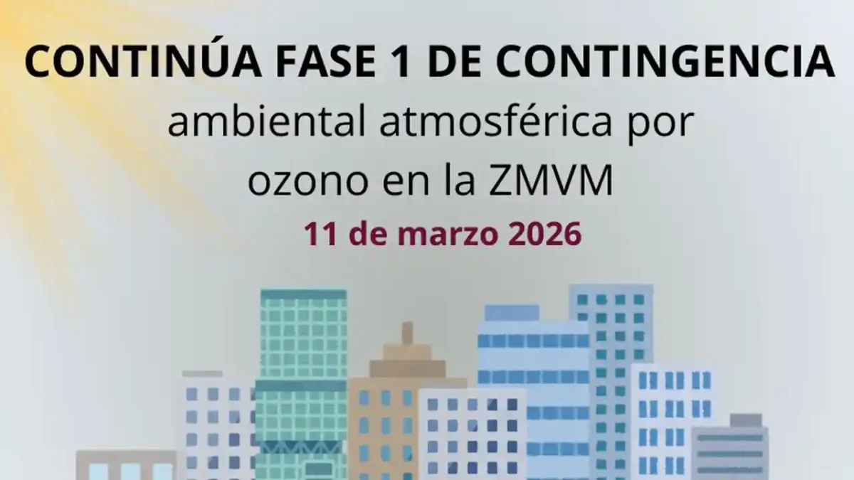 Mantienen Fase 1 de contingencia ambiental en el Valle de México