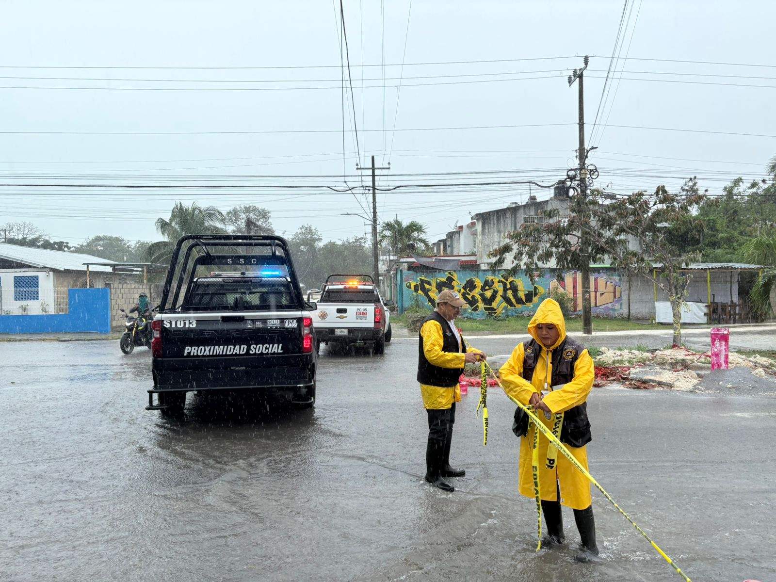 Activa Gobierno de Estefanía Mercado Operativo Tormenta por intensas lluvias