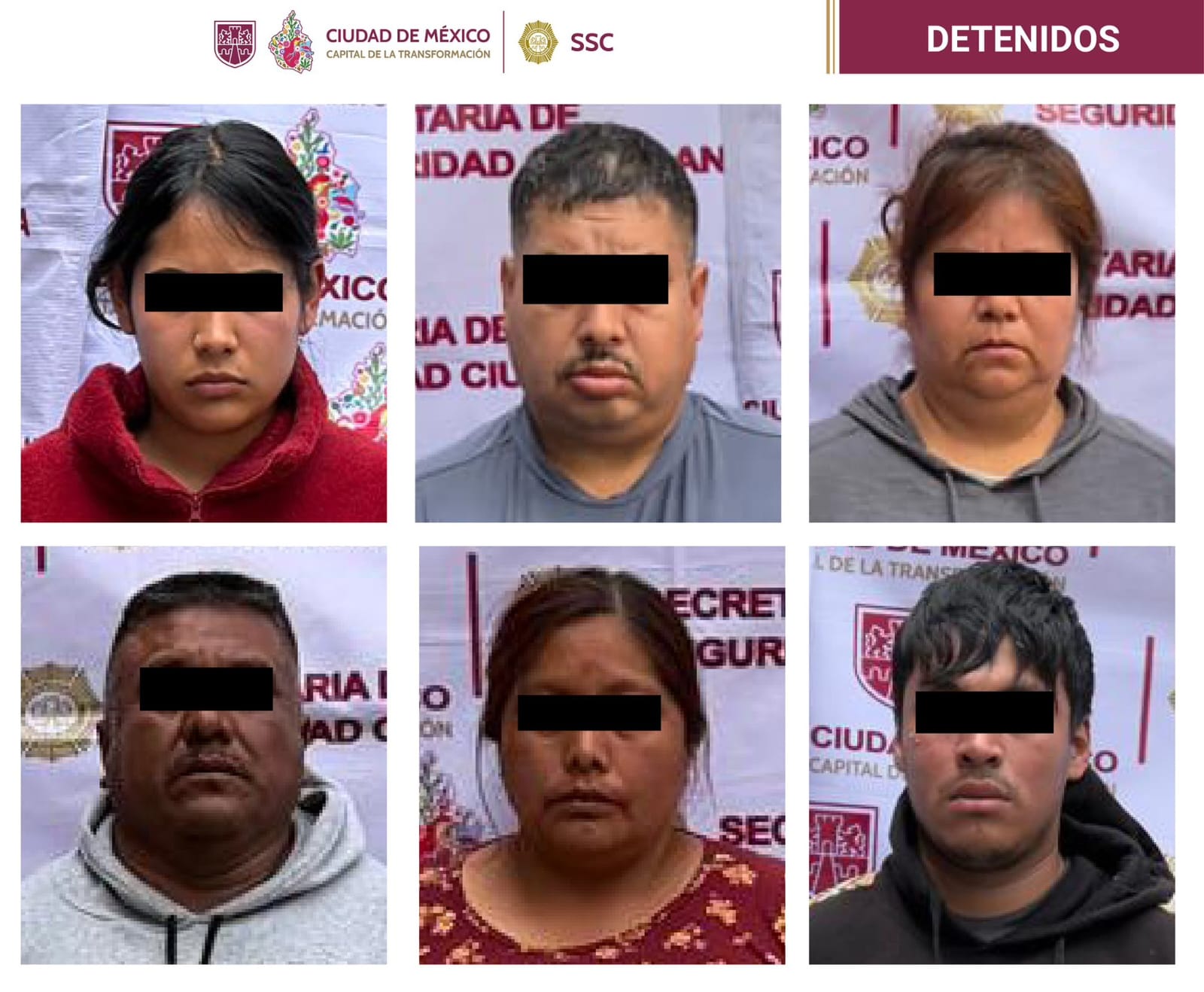 Caen seis presuntos extorsionadores en el sur de CDMX