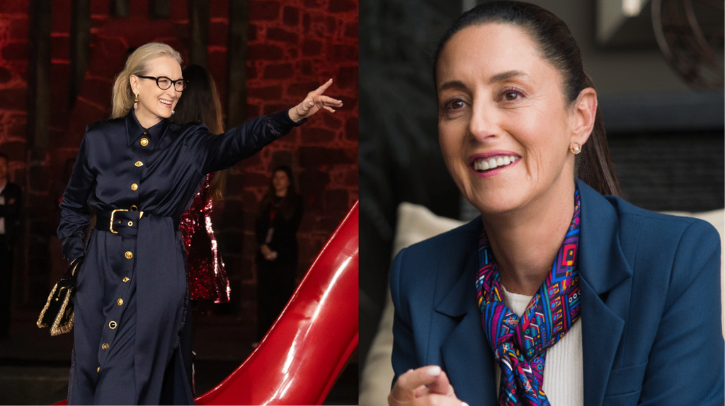 Meryl Streep elogia liderazgo de Sheinbaum