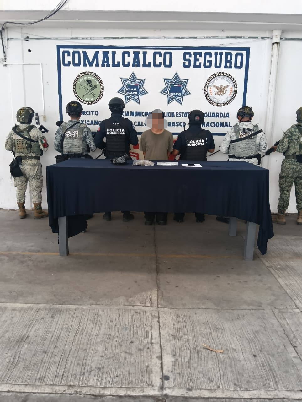 Detienen en Comalcalco a “El Flaco” con marihuana y cristal
