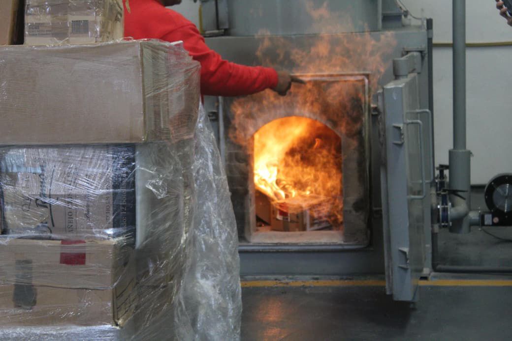 SSPC destruye constancias vencidas del REPUVE