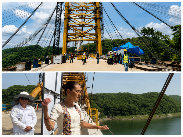 Puente Rizo de Oro alcanza 91% de avance en Chiapas