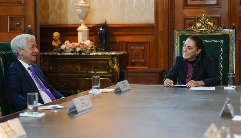Sheinbaum se reúne con Jamie Dimon, director J.P Morgan