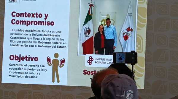 Universidad Rosario Castellanos abrirá sede en Jonuta en septiembre de 2026