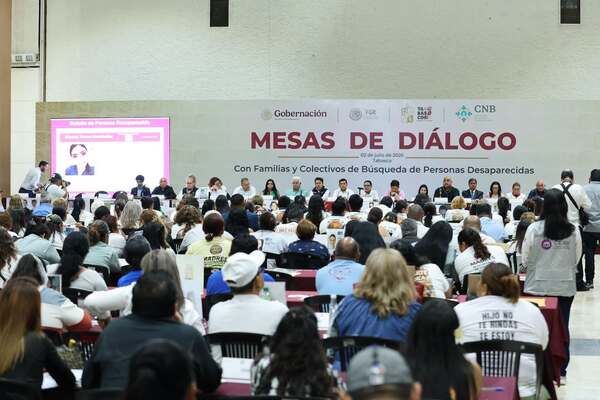 Tabasco reúne a colectivos de búsqueda y autoridades federales