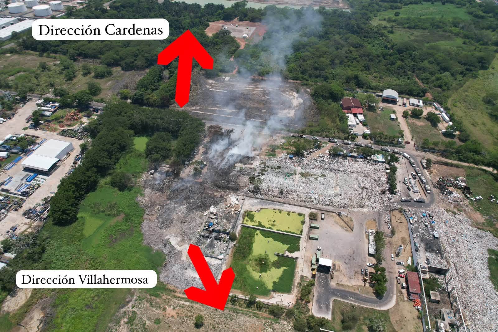 Controlan incendio en estación de transferencia de Centro