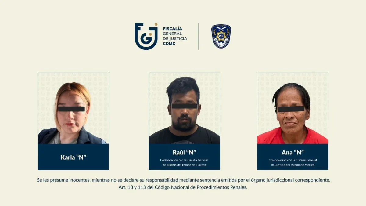 Cae tercer implicado en extorsión contra adulta mayor en CDMX