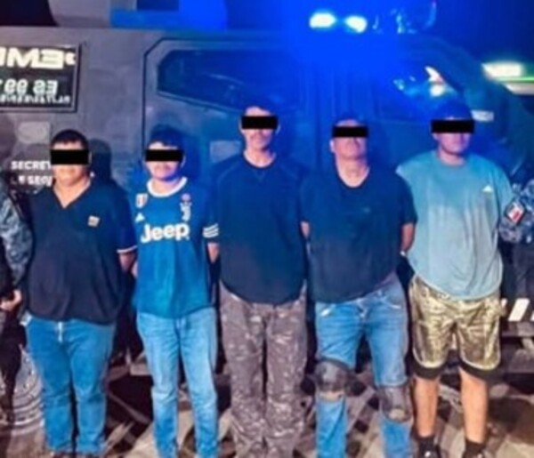 Detienen a cinco presuntos integrantes del Cártel de Sinaloa en Chiapas