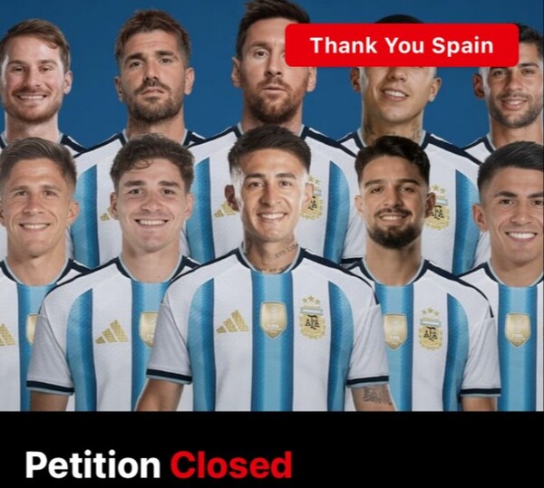 Petición para expulsar a Argentina del Mundial supera 23 millones de apoyos