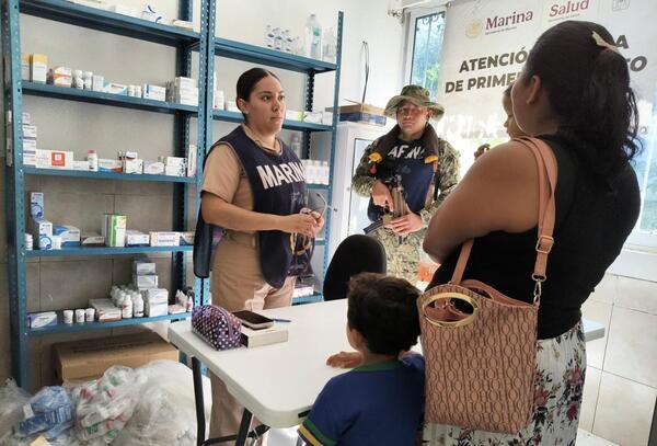 Marina concluye brigadas médicas en comunidades de Centla