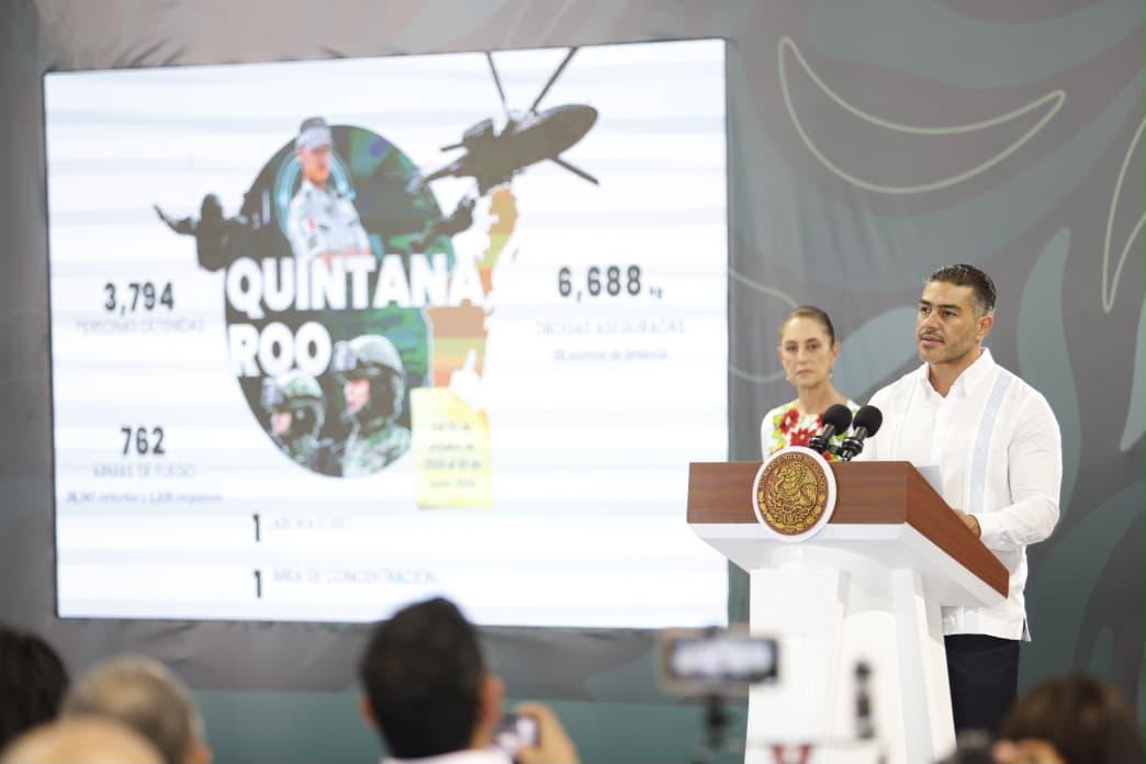Quintana Roo fortalece su estrategia de seguridad; homicidios dolosos caen 85% y se intensifican los golpes contra la delincuencia