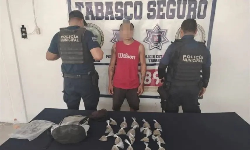 Dan seis años de prisión por portar arma y delitos contra la salud en Tabasco