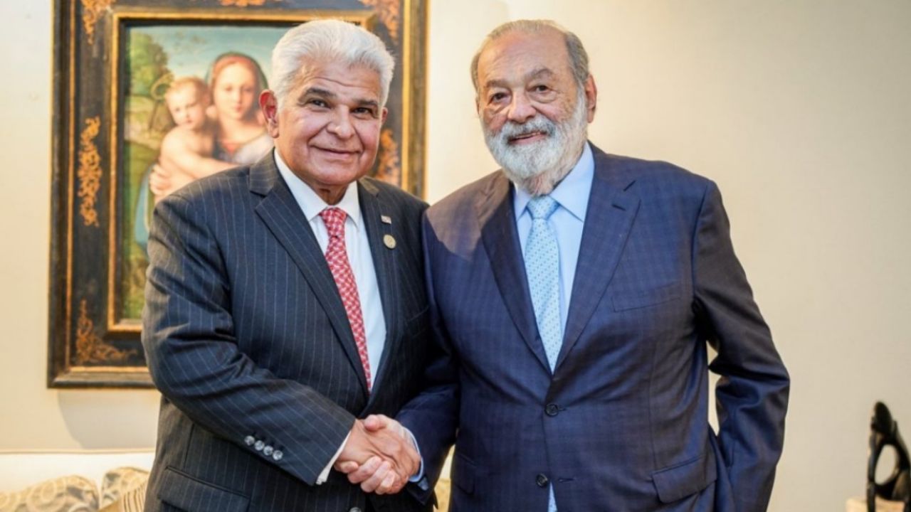 El presidente de Panamá se reúne con Carlos Slim y una veintena de empresarios mexicanos