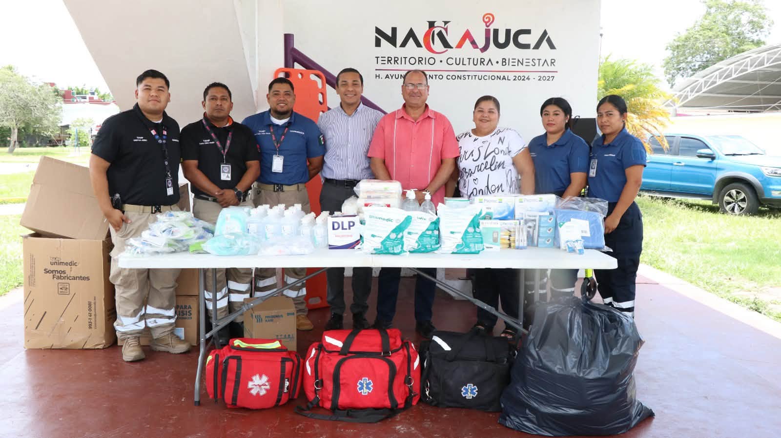 Refuerzan atención prehospitalaria con entrega de insumos médicos en Nacajuca