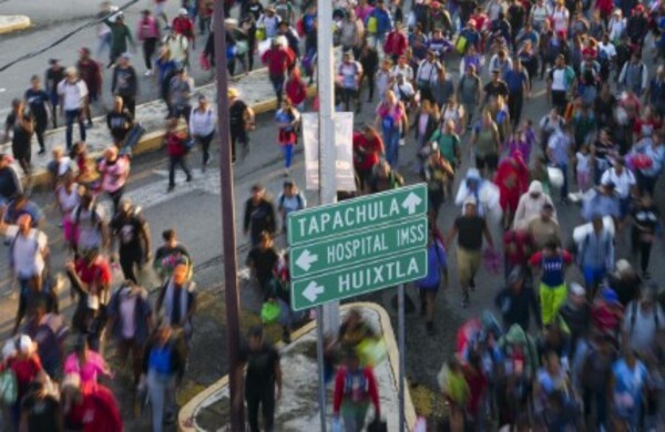 Migrantes alistan nueva caravana desde Tapachula