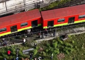 Descarrila vagón del Metro CDMX en talleres de Ticomán