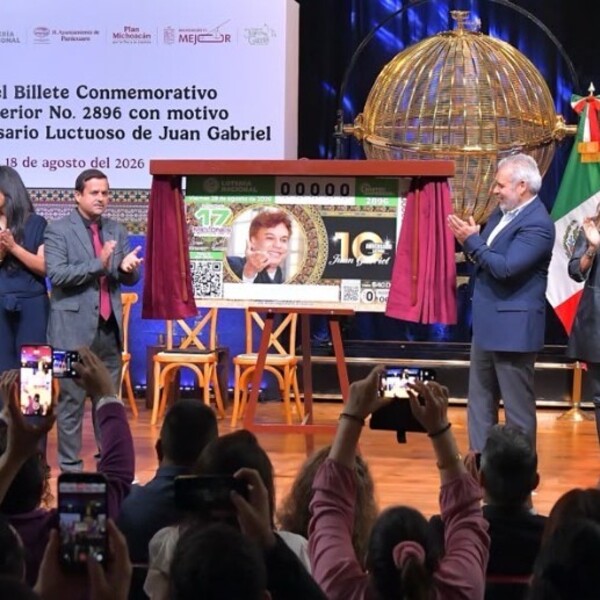 Juan Gabriel llega a la Lotería Nacional con billete conmemorativo