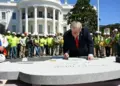 Trump presenta nuevo helipuerto en la Casa Blanca