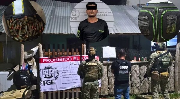Cateos revelan invernadero de marihuana y arsenal en quintana roo