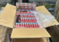 Marina, IMPI y la Agencia Nacional de Aduanas de México aseguran más de 865 mil cajetillas de cigarros PALL MALL en el AICM