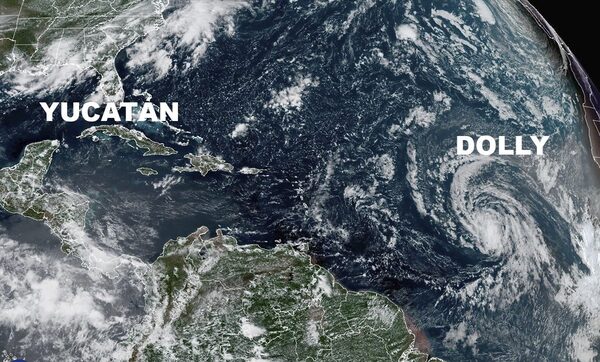 Tormenta “Dolly” no representa riesgo para Yucatán