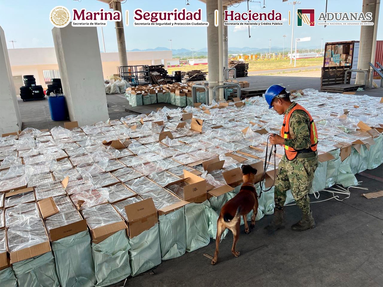 Aseguran cerca de 10 millones de cigarrillos ilícitos durante operativo aduanero en Michoacán