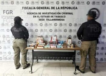FGR investiga hallazgo de vapeadores y “poppers” en Tabasco