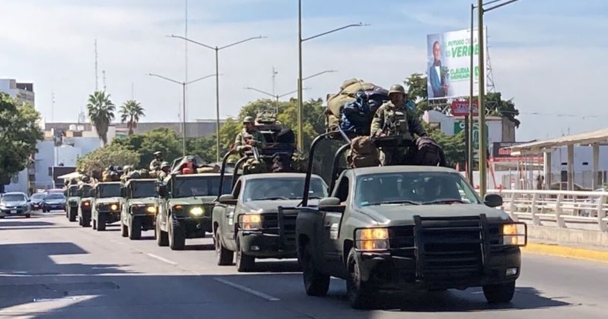 Gobierno envía 300 militares más a Sinaloa en medio de la designación de una nueva gobernadora interina