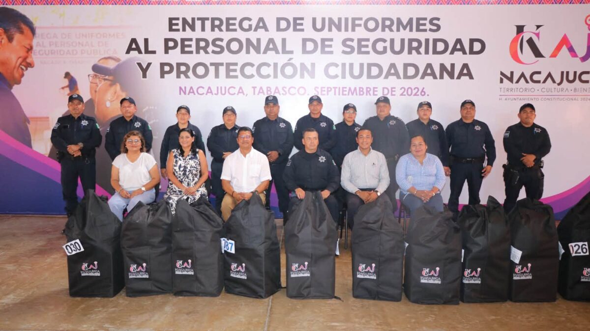 Nacajuca fortalece a su cuerpo de seguridad con nuevos uniformes