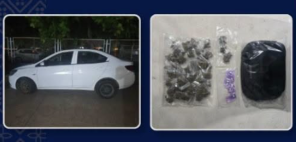 Detiene SSPC a presunto implicado en delitos contra la salud y aseguran vehículo, droga y equipo táctico