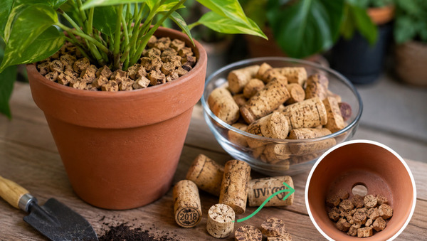 No tires los corchos: pueden ayudar a tus plantas