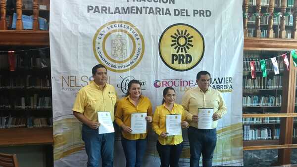 Nelson Gallegos asume coordinación del PRD en Congreso de Tabasco
