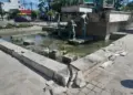 Reportan daños en la Fuente de los Niños Traviesos
