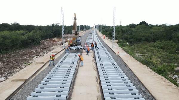 Tren Maya de Carga alcanza 67% de avance