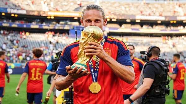 Marcos Llorente se despide de España tras conquistar el Mundial