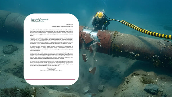 Pemex atiende fuga de crudo cerca de Ciudad del Carmen